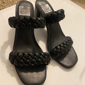 Cute braided summer heel sandals